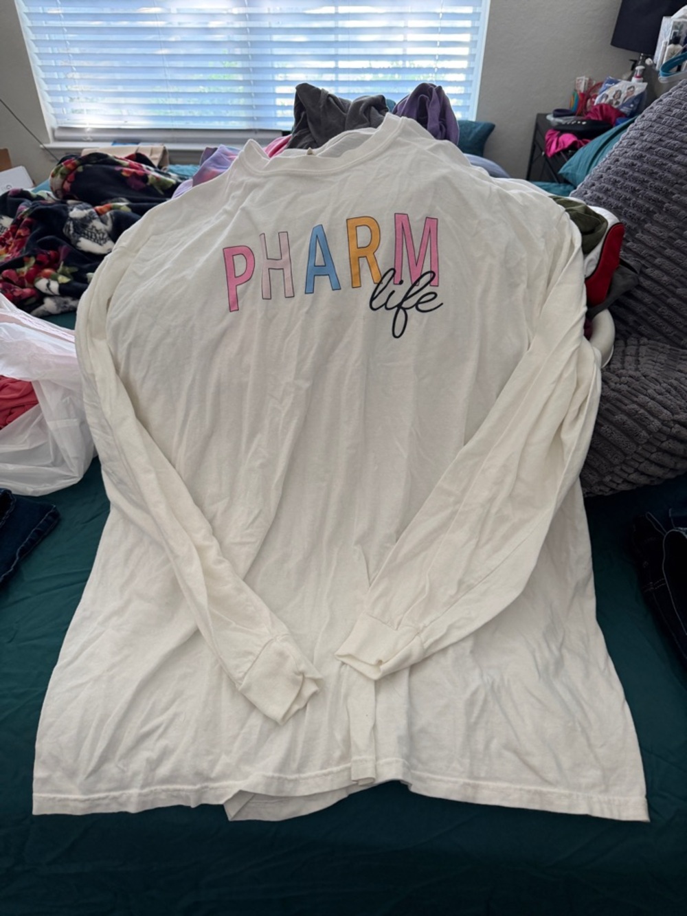 PharmLife White Crewneck T-Shirt